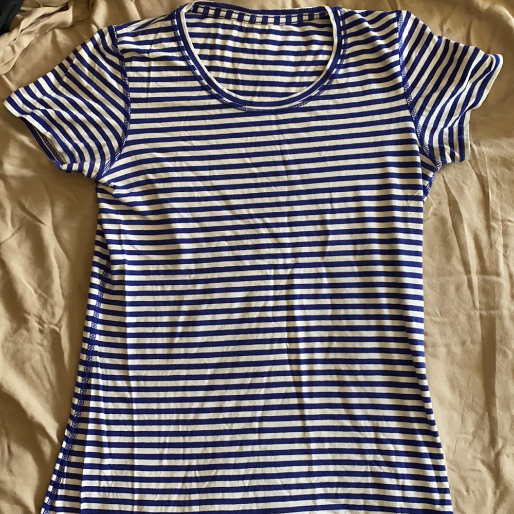 Lululemon Every Yogi Pima SS T-shirt Striped